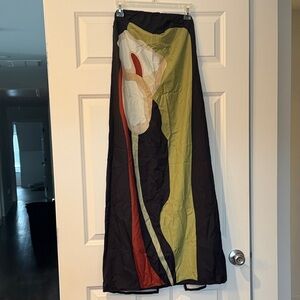 SHEIN Black and Green Maxi Dress